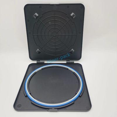 kaufen 8 Zoll schwarze einzelne horizontale Wafer Shipper Match Hoop Ring für Si Wafer 1PCS online manufacture
