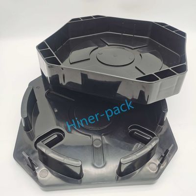 kaufen Customized ODM 12 Zoll Schwarz ESD Horizontales Wafer Versandgerät für den sicheren Transport online manufacture