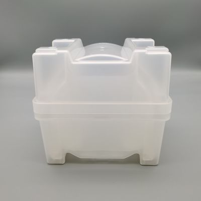kaufen 6 Zoll 150mm Wafer Versandbox PP Basis Deckel Cassette Set Transparente Farbe mit hoher Kompatibilität online manufacture