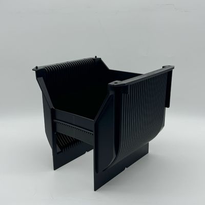 kaufen 8 Zoll Ultra Clean Wafer Cassette Box mit 25 Kapazität in Schwarz ESD Schutzmaterial online manufacture
