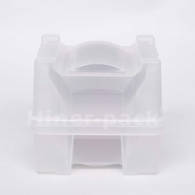 Transparentes PP-Material Vertikaler Waferhalter 8' Wafer Versandbox für Siliziumwafer
