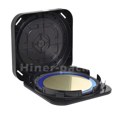 Horizontale 300 mm Waferträgerkanister Box leitfähiges schwarzes PP-Material